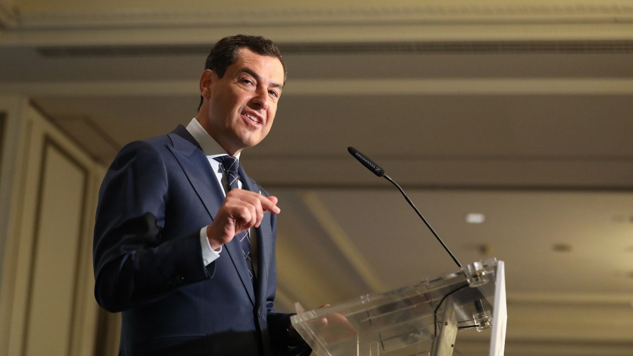 El presidente de la Junta de Andalucía, Juanma Moreno Bonilla