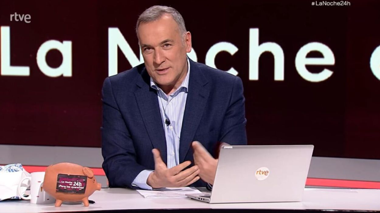 Xabier Fortes en 'La noche en 24 horas'. TVE